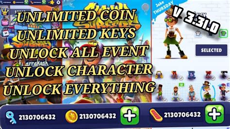 Subway Surfers v3.31.0 (Mod Menu Unlimited Everything, High .